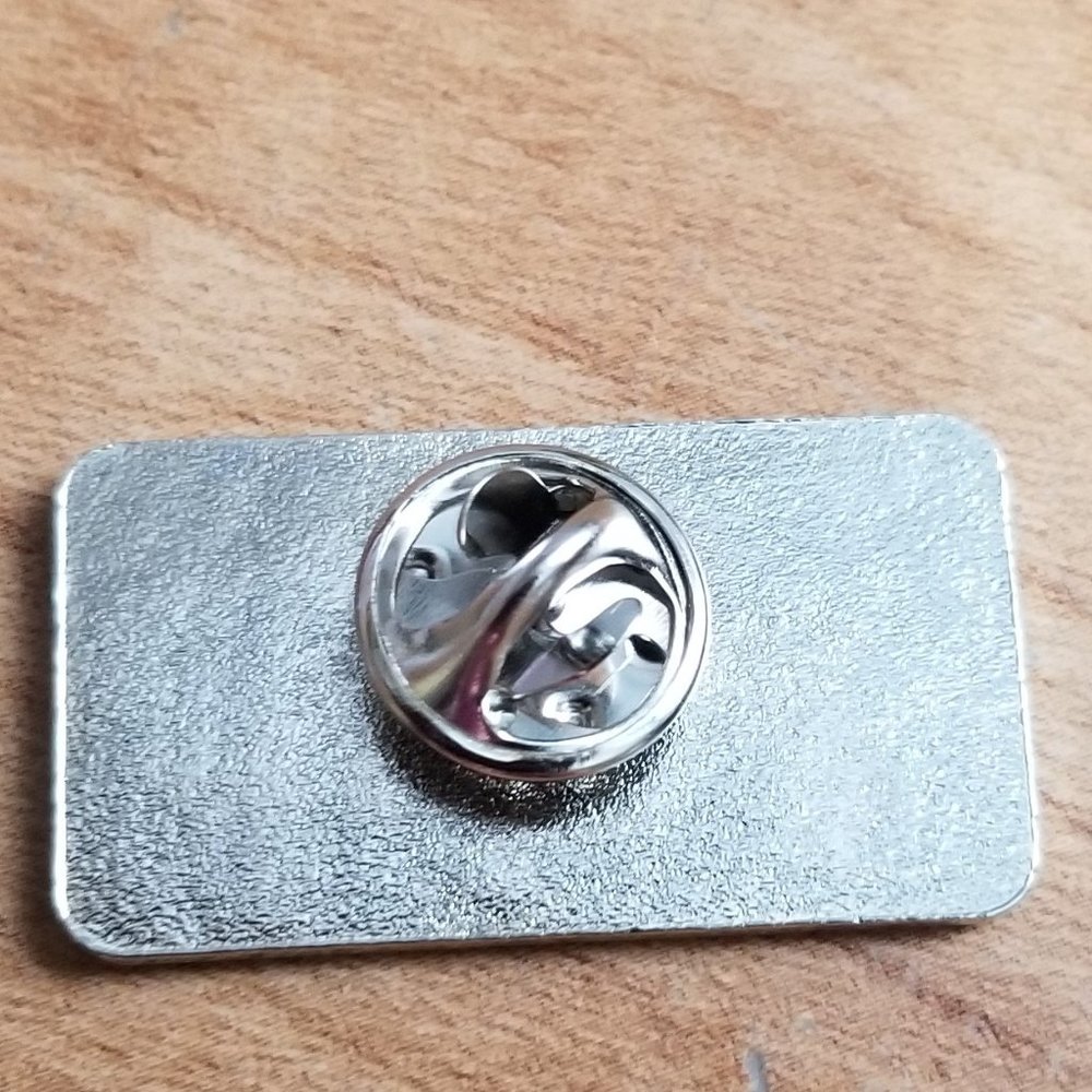 Front‑Line Hero Enamel Tac Pin Navy Silver 1" Unisex New - Picture 4 of 9